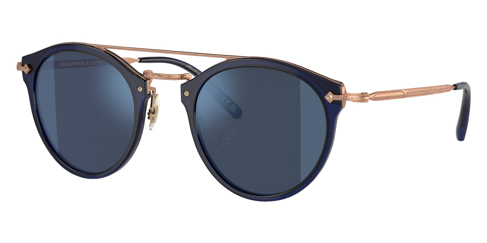 Oliver Peoples OV5349S Remick 156696 50 - Denim-Brushed Rose Gold / Dark Blue Mirrored Blue #id:ov5349s156696_s:100105