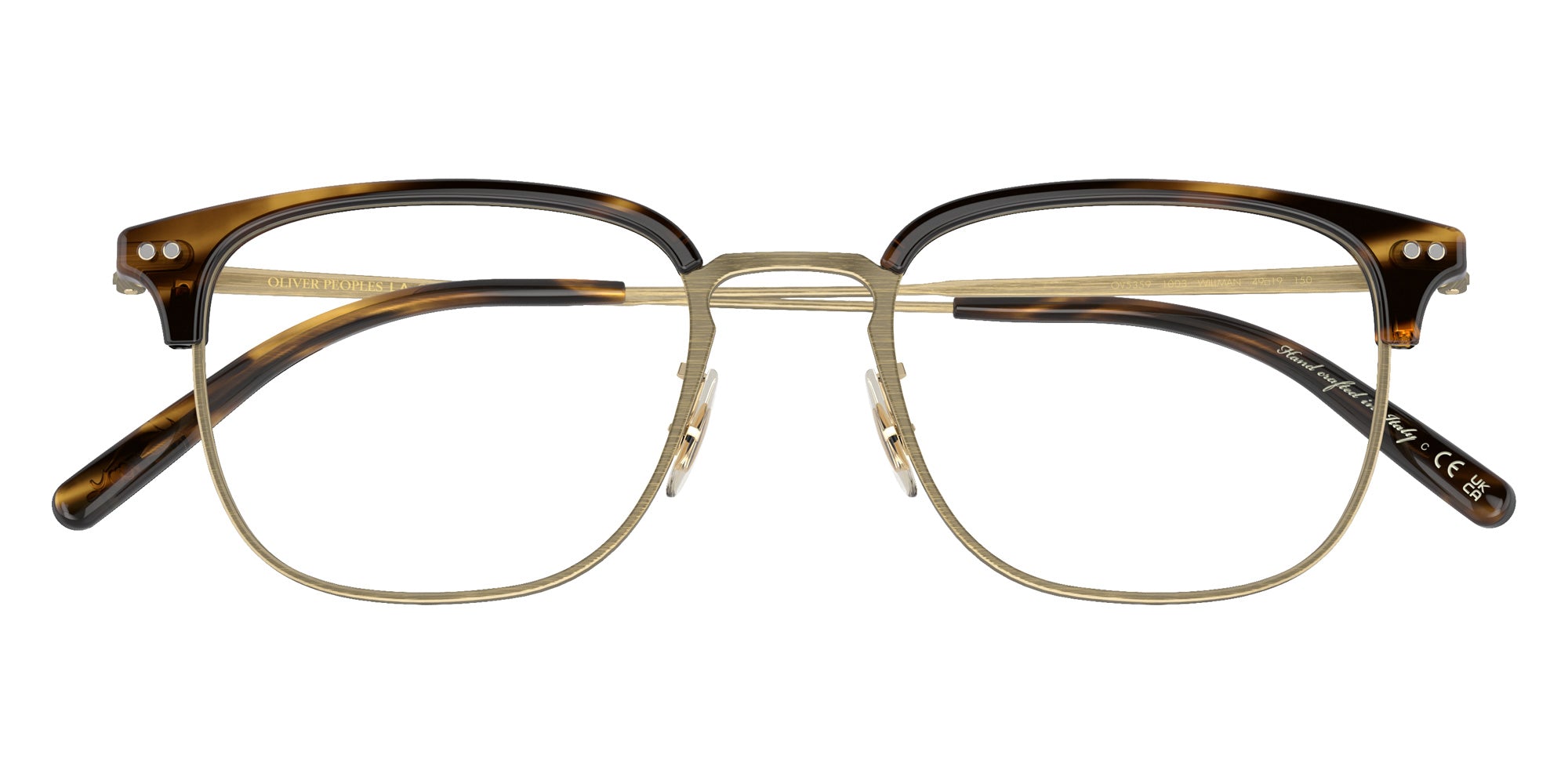 Oliver Peoples OV5359 Willman 1003 49 - Cocobolo-Antique Gold #id:ov53591003_s:100125