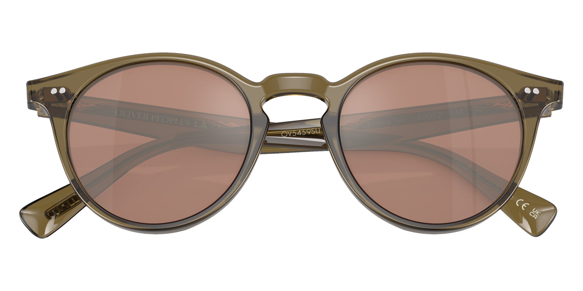 Oliver Peoples OV5459SU Romare Sun 1678W4 48 - Dusty Olive / Persimmon Mirrored #id:ov5459su1678w4_s:102125