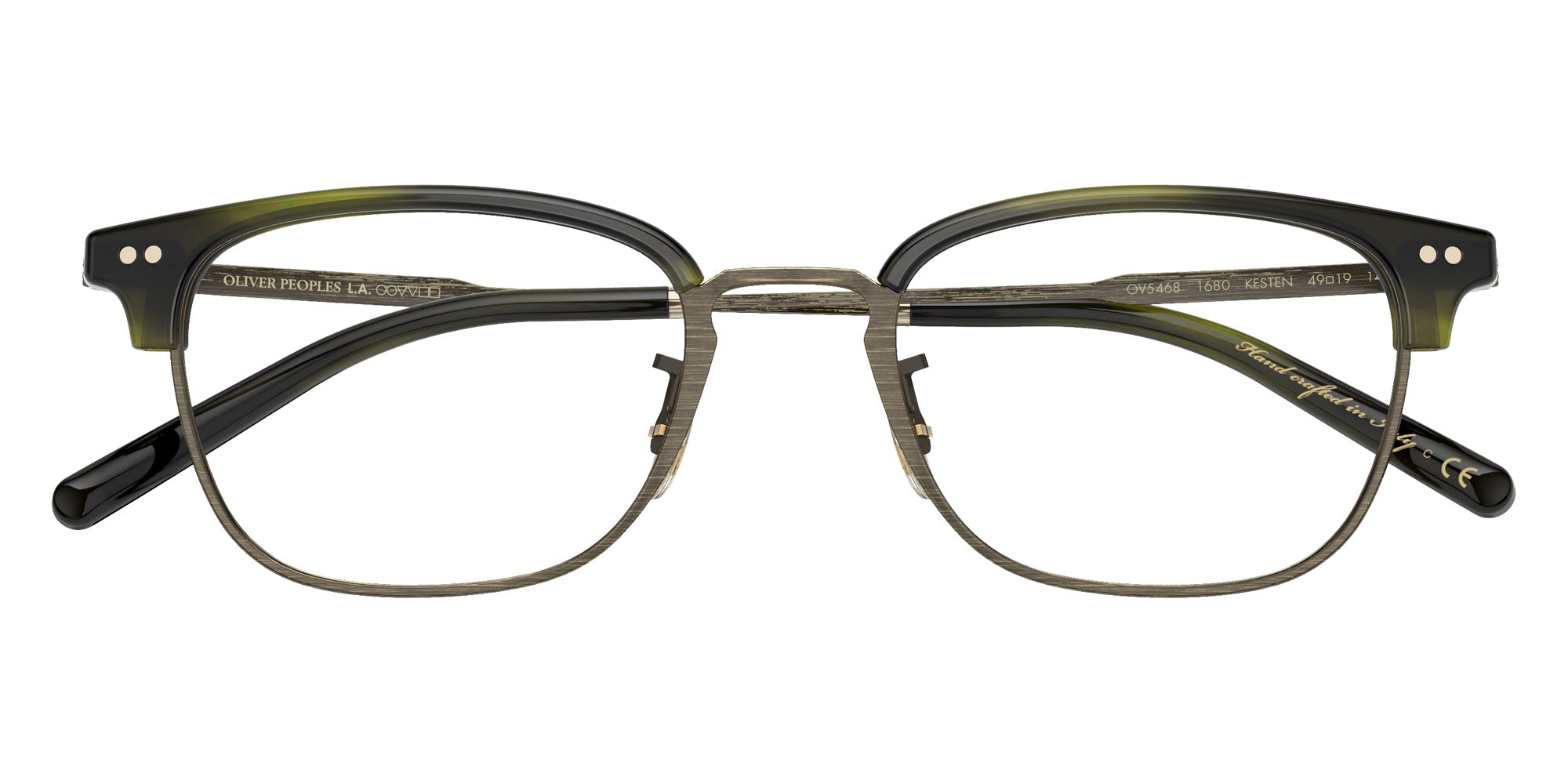 Oliver Peoples OV5468 Kesten 1680 49 - Antique Gold/Emerald Bark #id:ov54681680_s:102125
