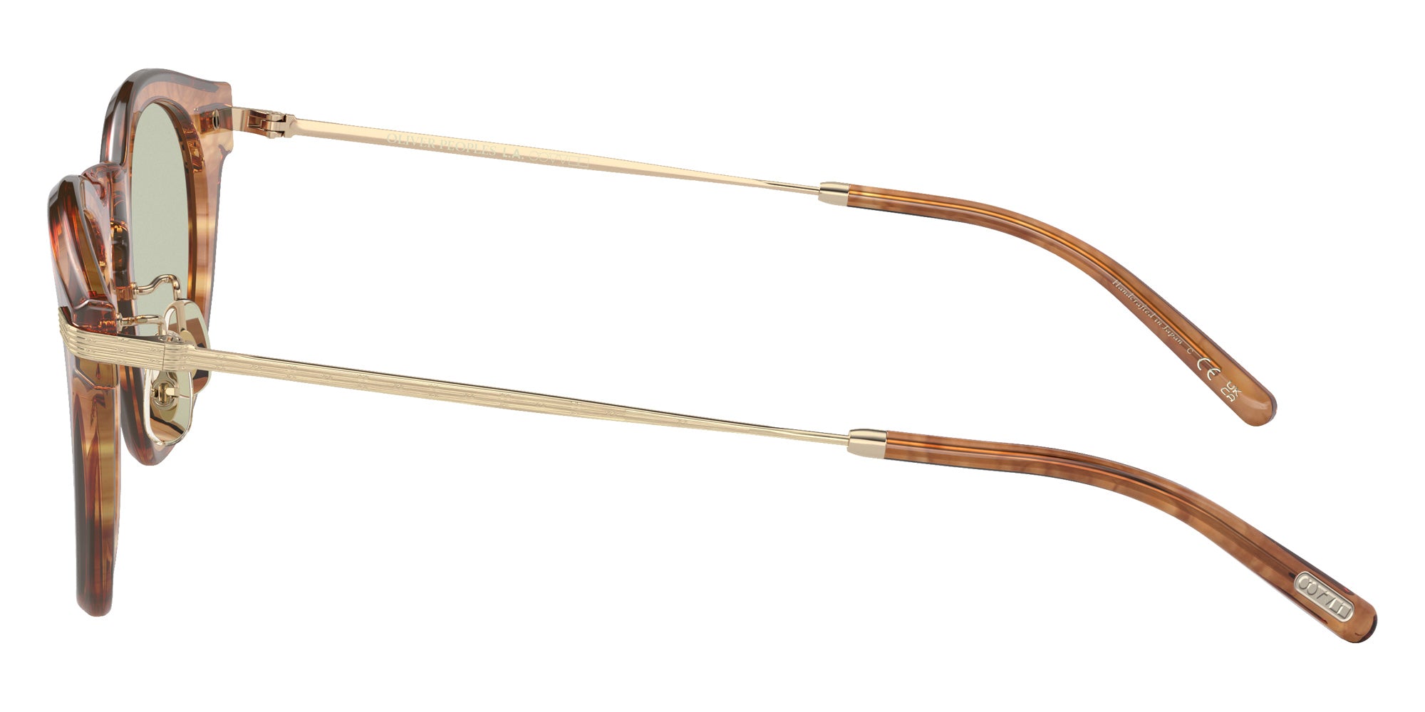 Oliver Peoples OV5496 Len 1744 49 - Hinoki Tortoise/Brushed Gold / Green Wash #id:ov54961744_s:100110