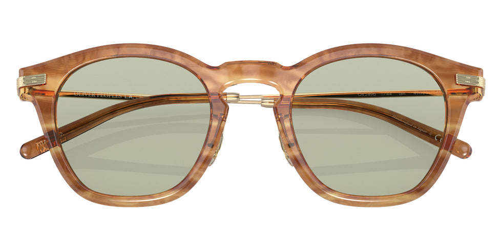 Oliver Peoples OV5496 Len 1744 49 - Hinoki Tortoise/Brushed Gold / Green Wash #id:ov54961744_s:100120