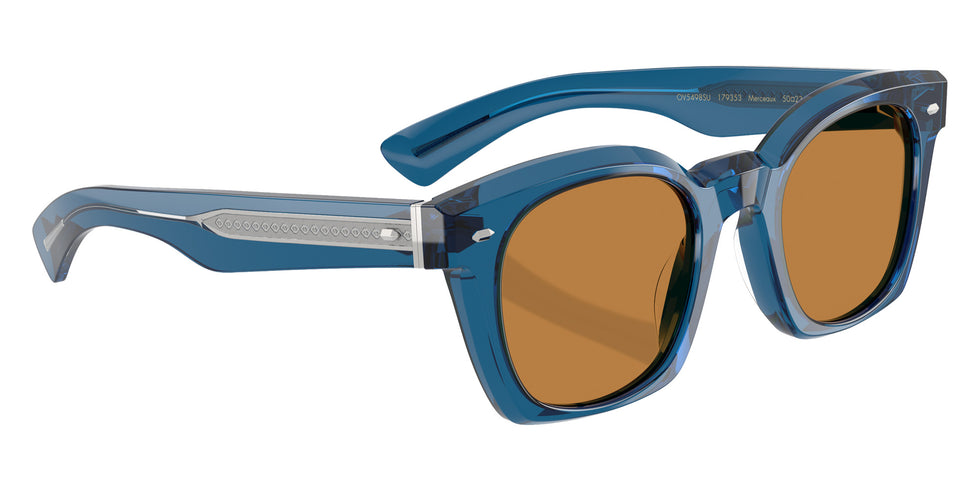 Oliver Peoples OV5498SU Merceaux 18K 179353 50 - Translucent Blue / Cognac #id:ov5498su179353_s:102120