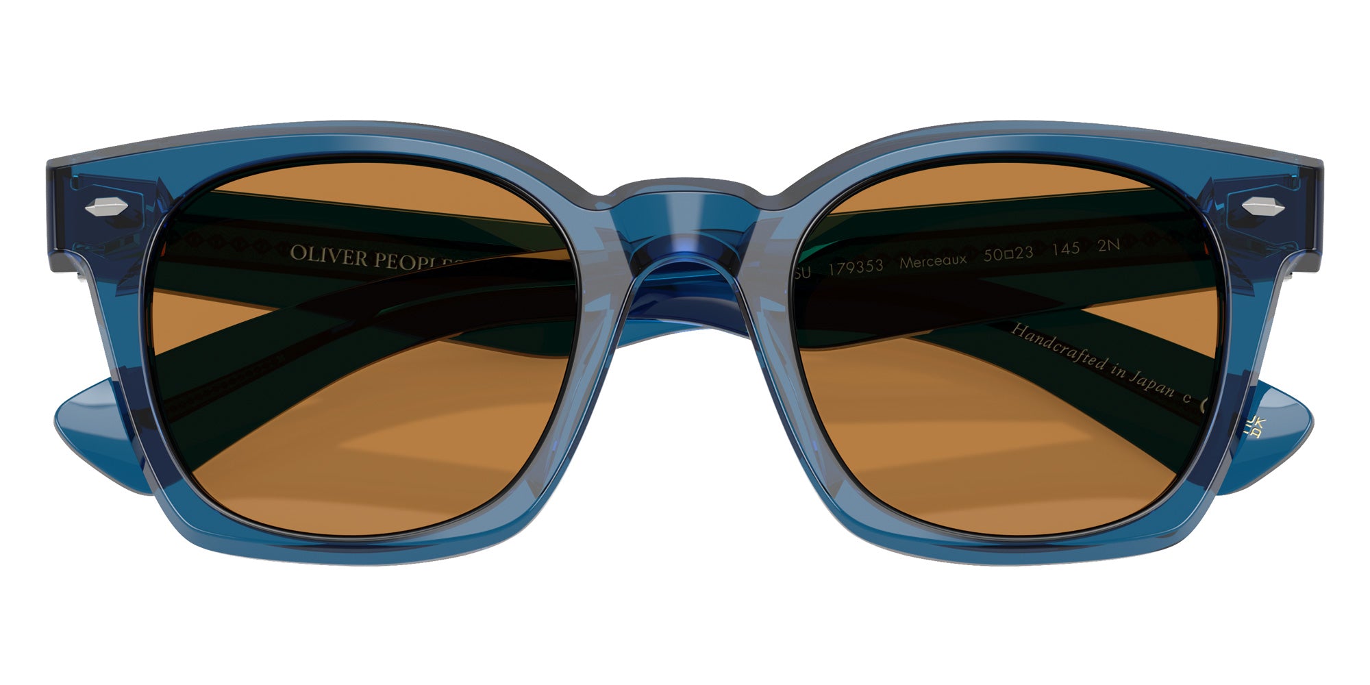 Oliver Peoples OV5498SU Merceaux 18K 179353 50 - Translucent Blue / Cognac #id:ov5498su179353_s:102125