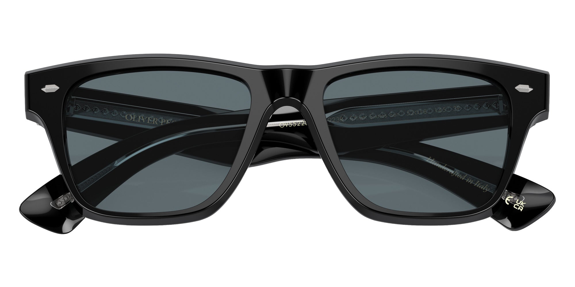 Oliver Peoples OV5522SU Oliver Sixties Sun 14923R 52 - Black / Blue Polarized #id:ov5522su14923r_s:100125