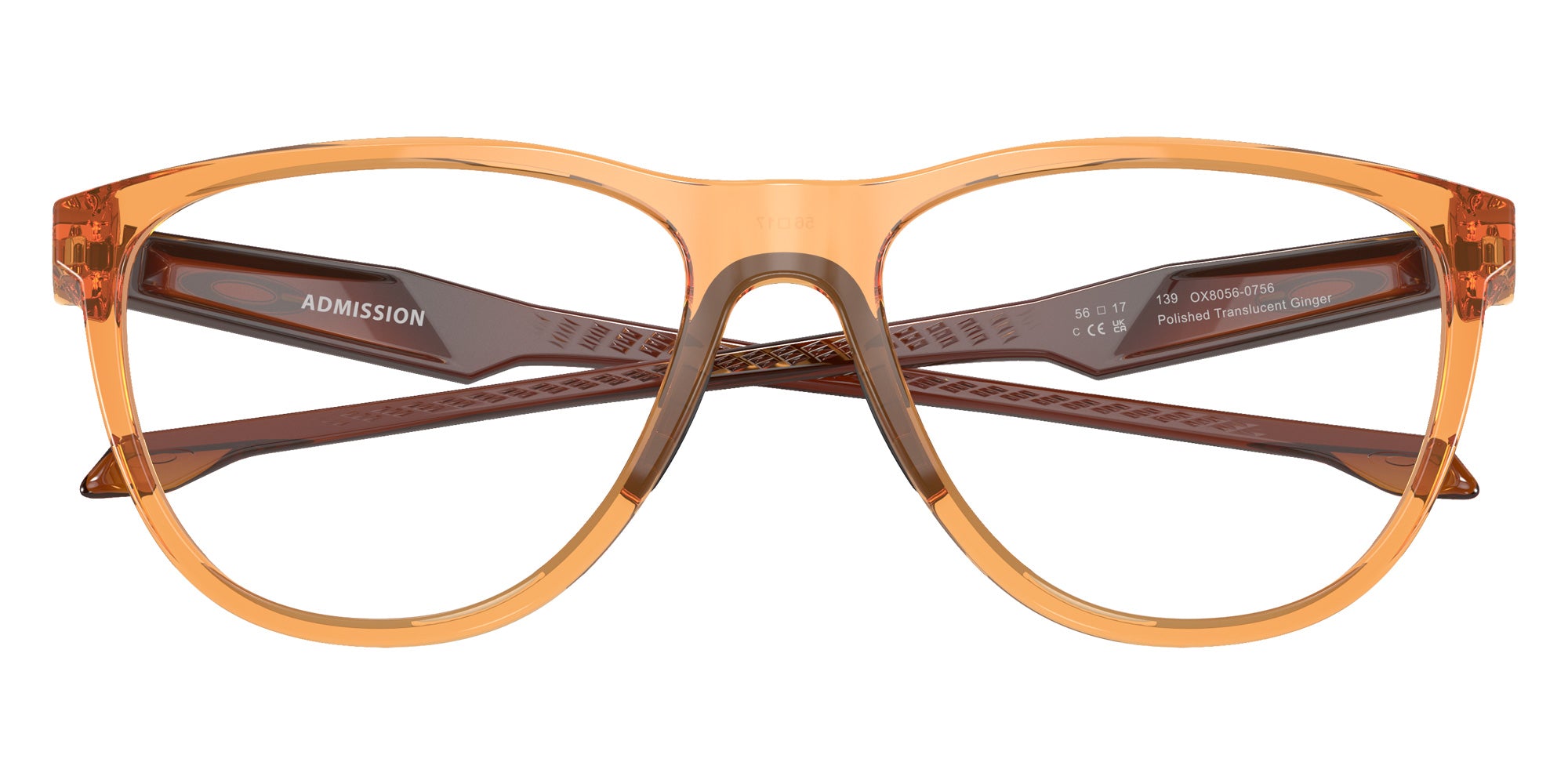 OAKLEY OX8056 Admission Coalesce 805607 56 - Polished Transparent Ginger #id:ox8056805607_s:100120