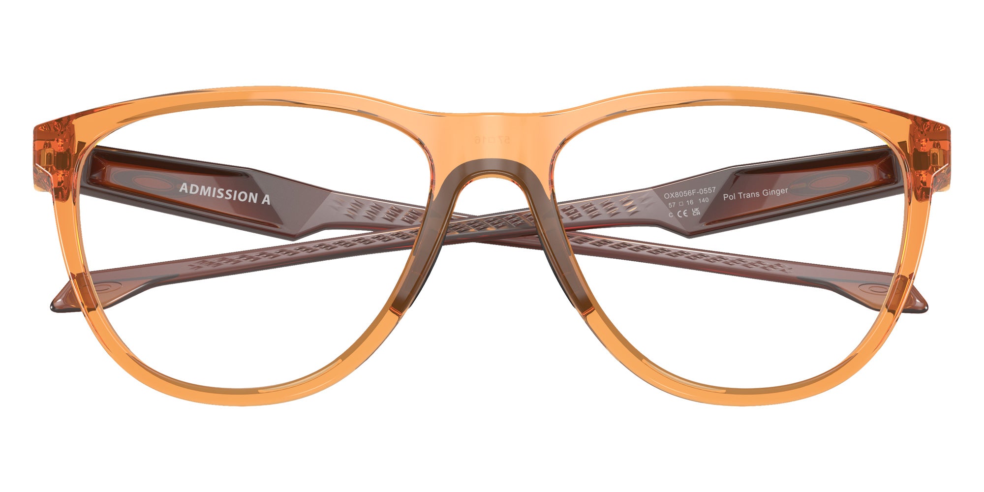 OAKLEY OX8056F Admission (Low Bridge Fit) Coalesce 805605 57 - Polished Transparent Ginger #id:ox8056f805605_s:100120