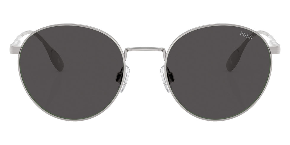 POLO RALPH LAUREN PH3158 908887 53 - Brushed Silver / Dark Gray #id:ph3158908887_s:100100