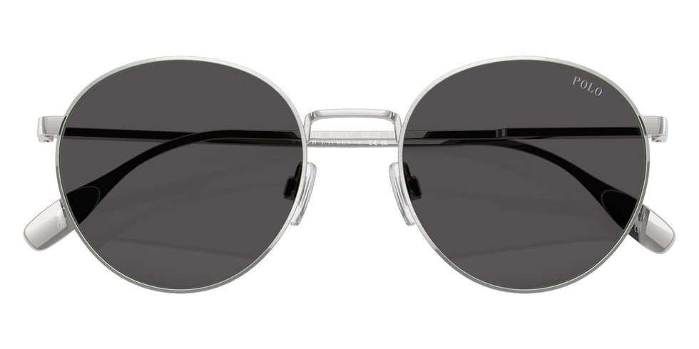 POLO RALPH LAUREN PH3158 908887 53 - Brushed Silver / Dark Gray #id:ph3158908887_s:100120