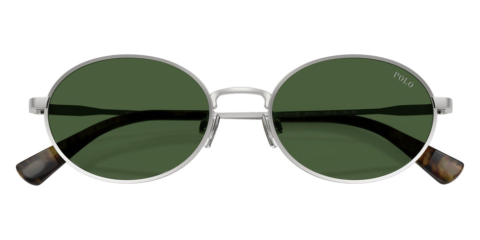 POLO RALPH LAUREN PH3162 931671 53 - Semishiny Silver / Bottle Green #id:ph3162931671_s:104120
