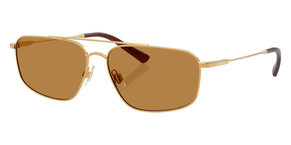 POLO RALPH LAUREN PH3164 932493 58 - Shiny Brass / Light Brown #id:ph3164932493_s:102105