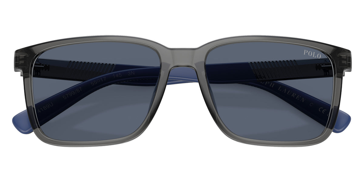 POLO RALPH LAUREN PH4189U 579987 55 - Shiny Transparent Gray / Dark Blue #id:ph4189u579987_s:100120