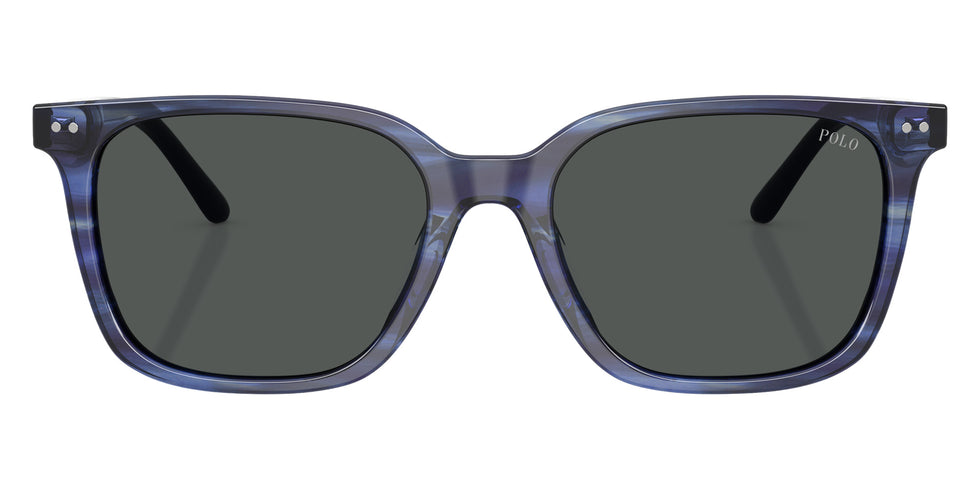 POLO RALPH LAUREN PH4235U 631487 54 - Shiny Striped Blue / Dark Gray #id:ph4235u631487_s:106100