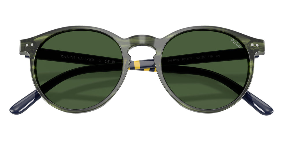 POLO RALPH LAUREN PH4236 631671 50 - Striped Green Havana / Bottle Green #id:ph4236631671_s:104120
