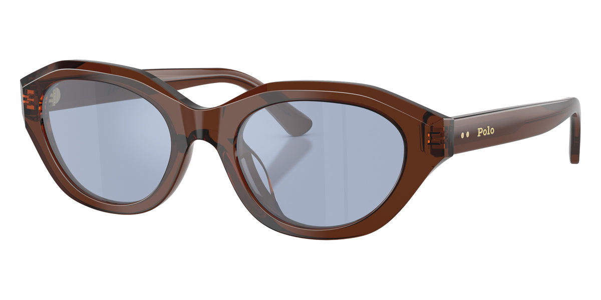 POLO RALPH LAUREN PH4237U 63531U 52 - Shiny Transparent Brown / Light Blue Mirrored Silver #id:ph4237u63531u_s:108105