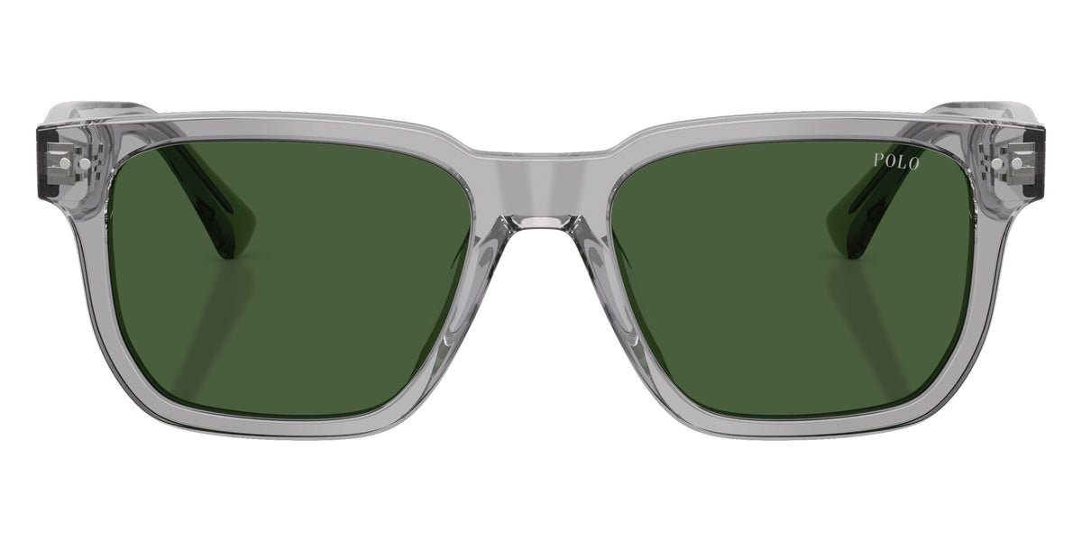 POLO RALPH LAUREN PH4252U 631771 53 - Shiny Transparent Gray / Bottle Green #id:ph4252u631771_s:106100