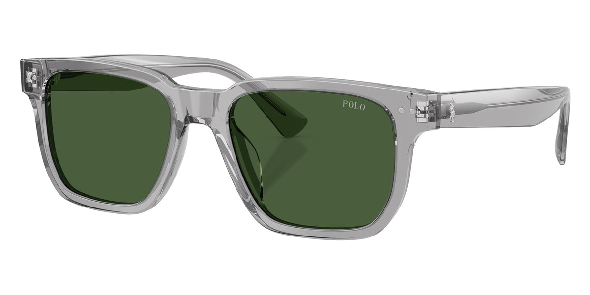 POLO RALPH LAUREN PH4252U 631771 53 - Shiny Transparent Gray / Bottle Green #id:ph4252u631771_s:106105