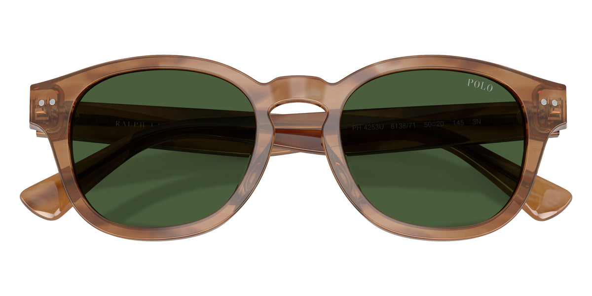 POLO RALPH LAUREN PH4253U 613871 50 - Shiny Light Brown Striped / Bottle Green #id:ph4253u613871_s:102120