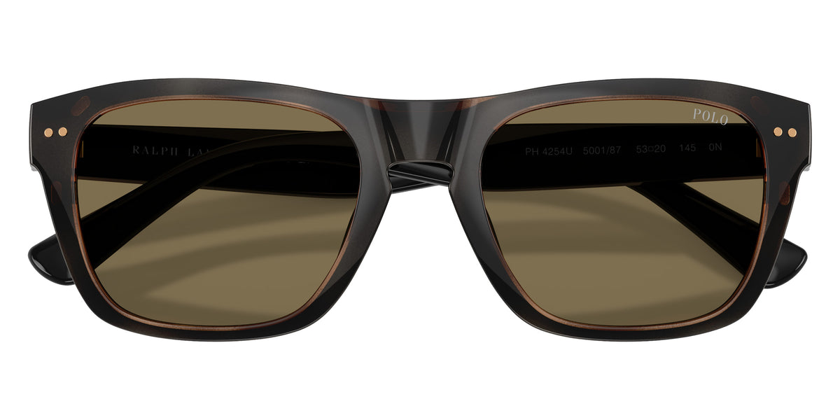 POLO RALPH LAUREN PH4254U 500187 53 - Shiny Black / Dark Gray #id:ph4254u500187_s:100125