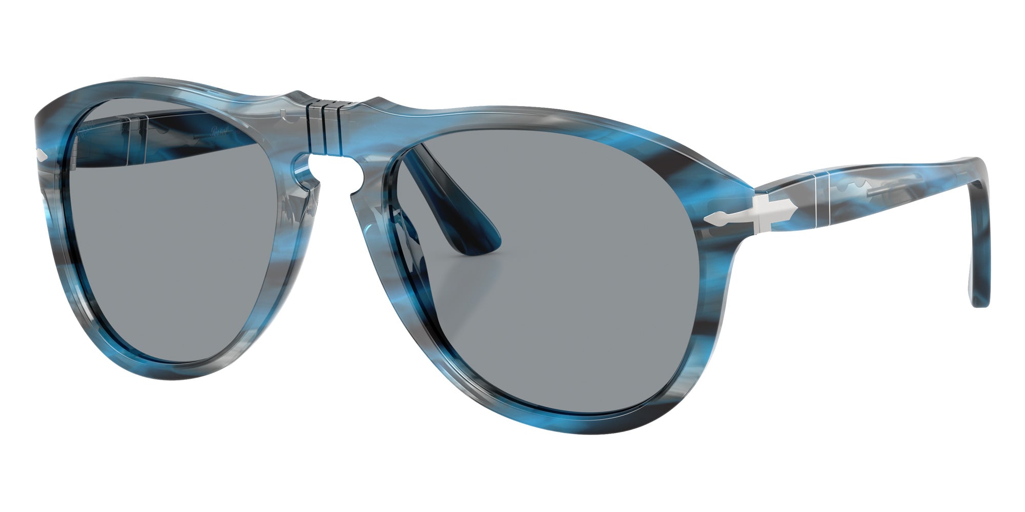 Persol PO0649 649 - Original 1234R5 54 - Striped Blue And Gray / Gray #id:po06491234r5_s:106105