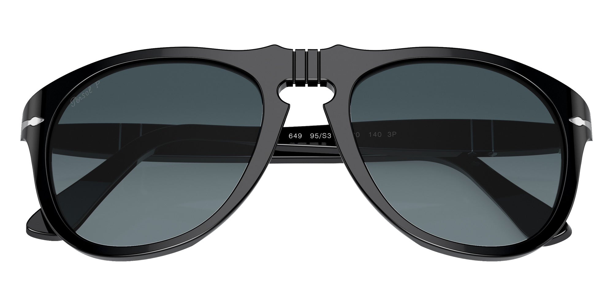 Persol PO0649 649 - Original 95/S3 54 - Black / Light Blue Gradient Dark Blue Polarized #id:po064995s3_s:122125