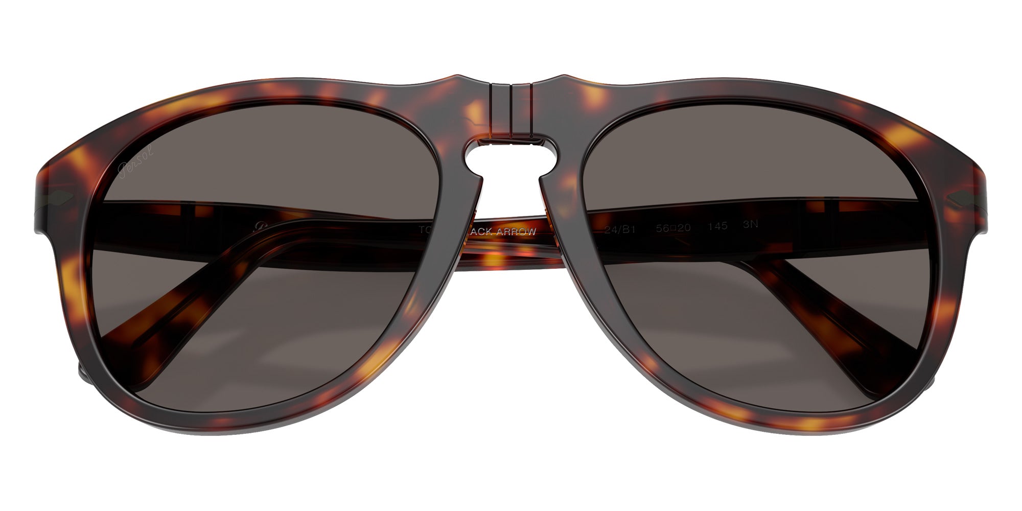 Persol PO0649NE - Total Black Arrow 24/B1 54 - Havana / Dark Gray #id:po0649ne24b1_s:100125