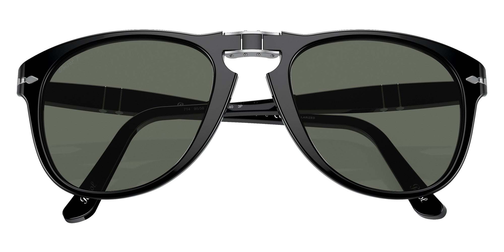 Persol PO0714 714 - Original 95/58 54 - Black / Green Polarized #id:po07149558_s:106120
