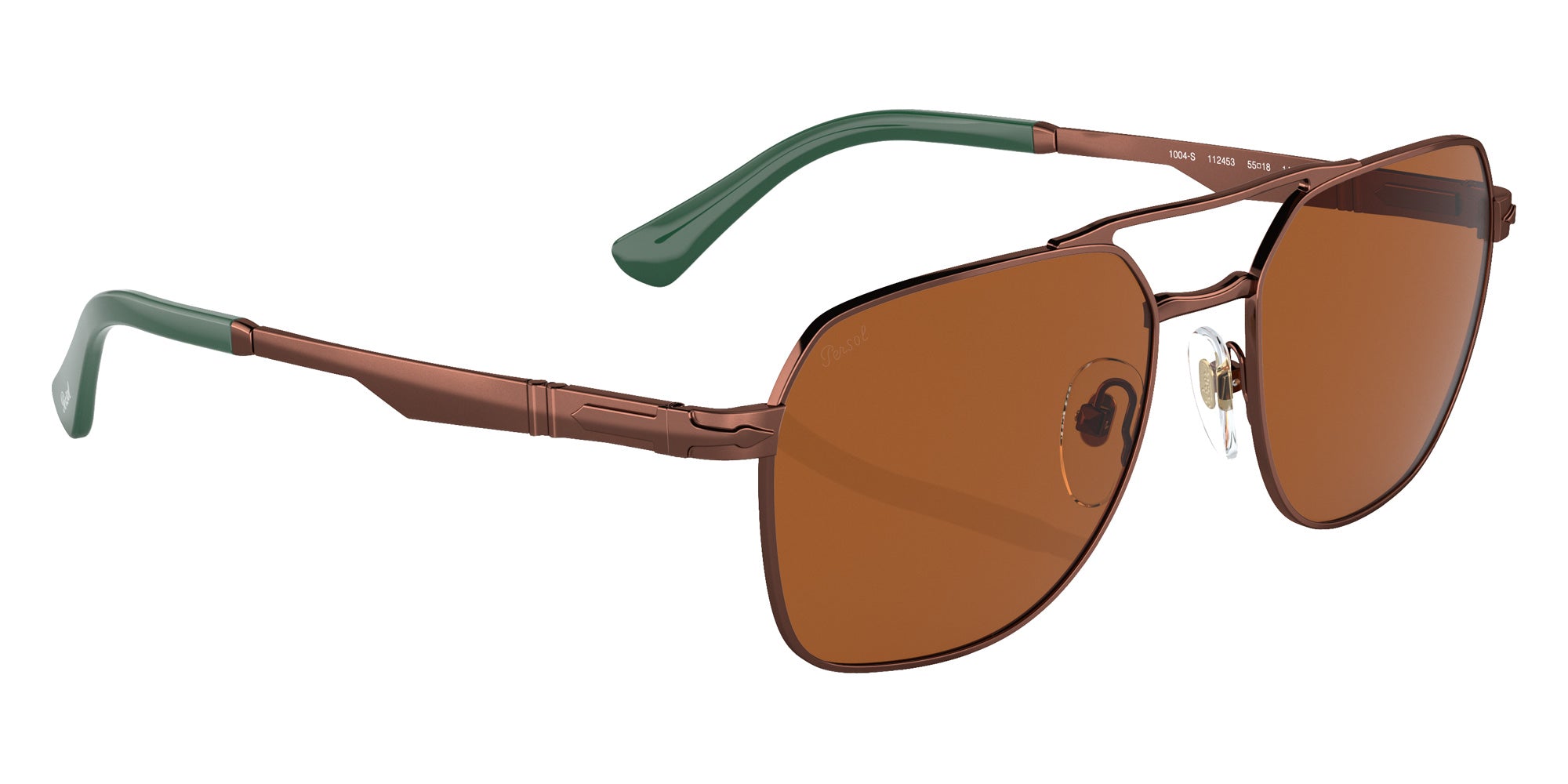 Persol PO1004S 112453 55 - Shiny Brown / Light Brown #id:po1004s112453_s:100125