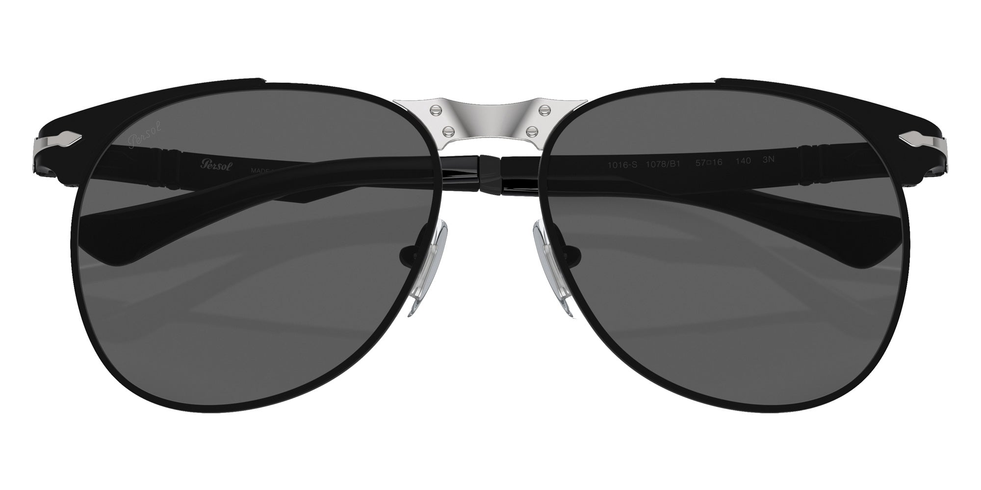 Persol PO1016S 649 Iron 1078B1 55 - Black / Dark Gray #id:po1016s1078b1_s:100125
