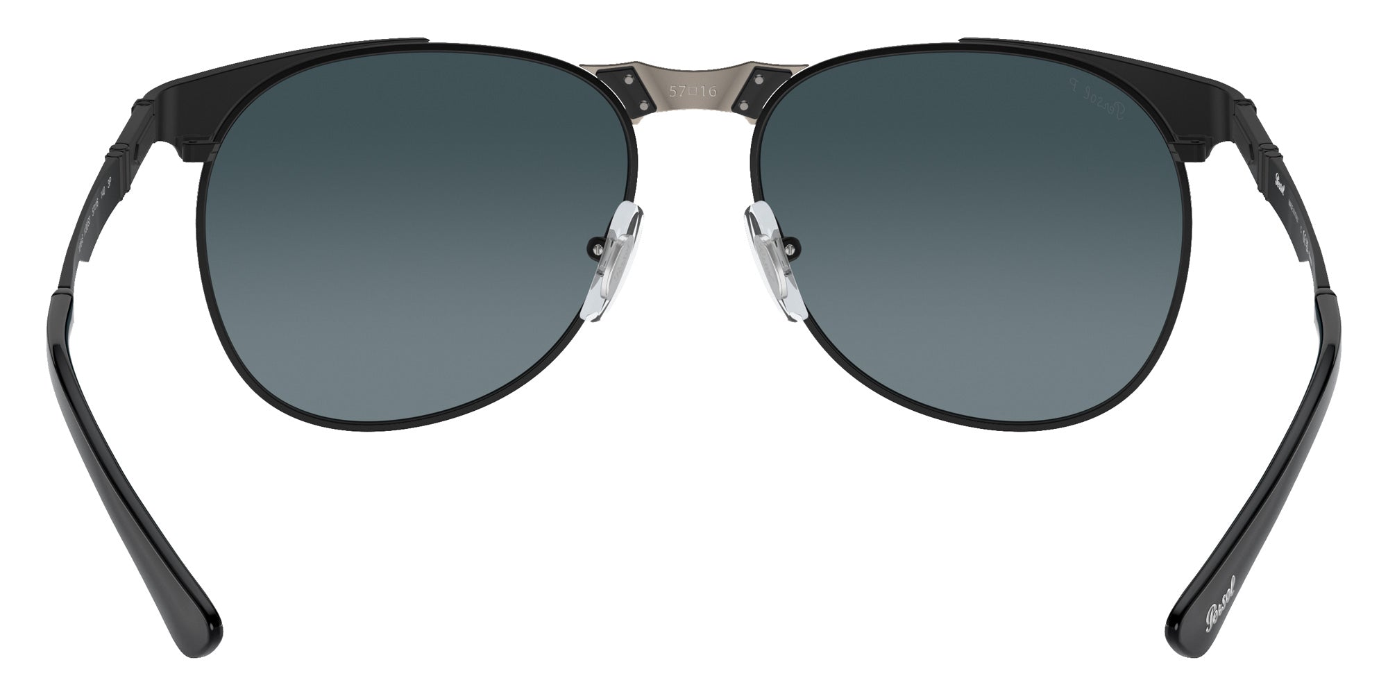 Persol PO1016S 649 Iron 1130S3 57 - Black / Polarized Gradient Dark Blue #id:po1016s1130s3_s:104115
