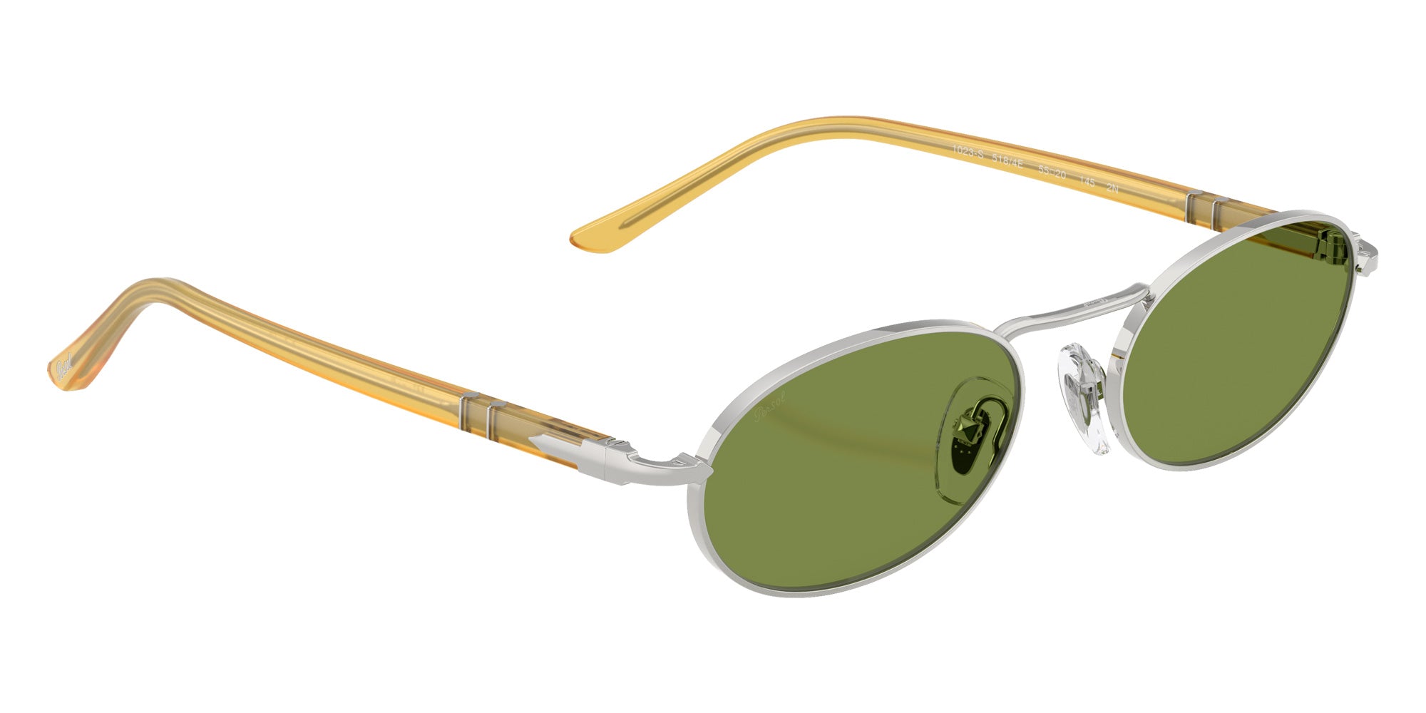 Persol PO1023S 518/4E 55 - Silver / Green #id:po1023s5184e_s:110120