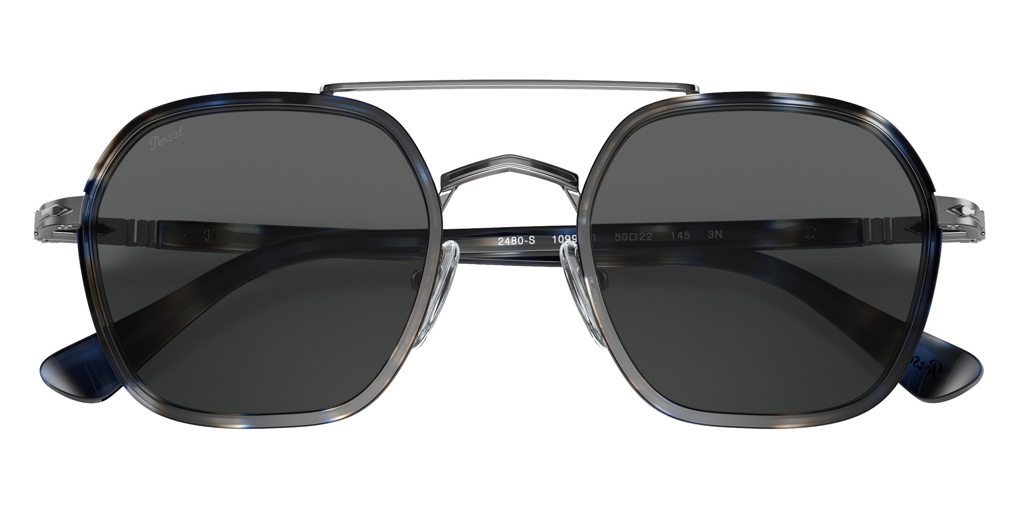 Persol PO2480S 1099B1 50 - Striped Blue Gray #id:po2480s1099b1_s:100125