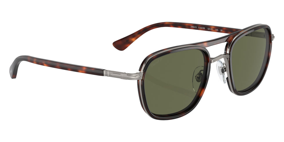 Persol PO2484S 114458 50 - Gunmetal/Havana / Green Polarized #id:po2484s114458_s:102120