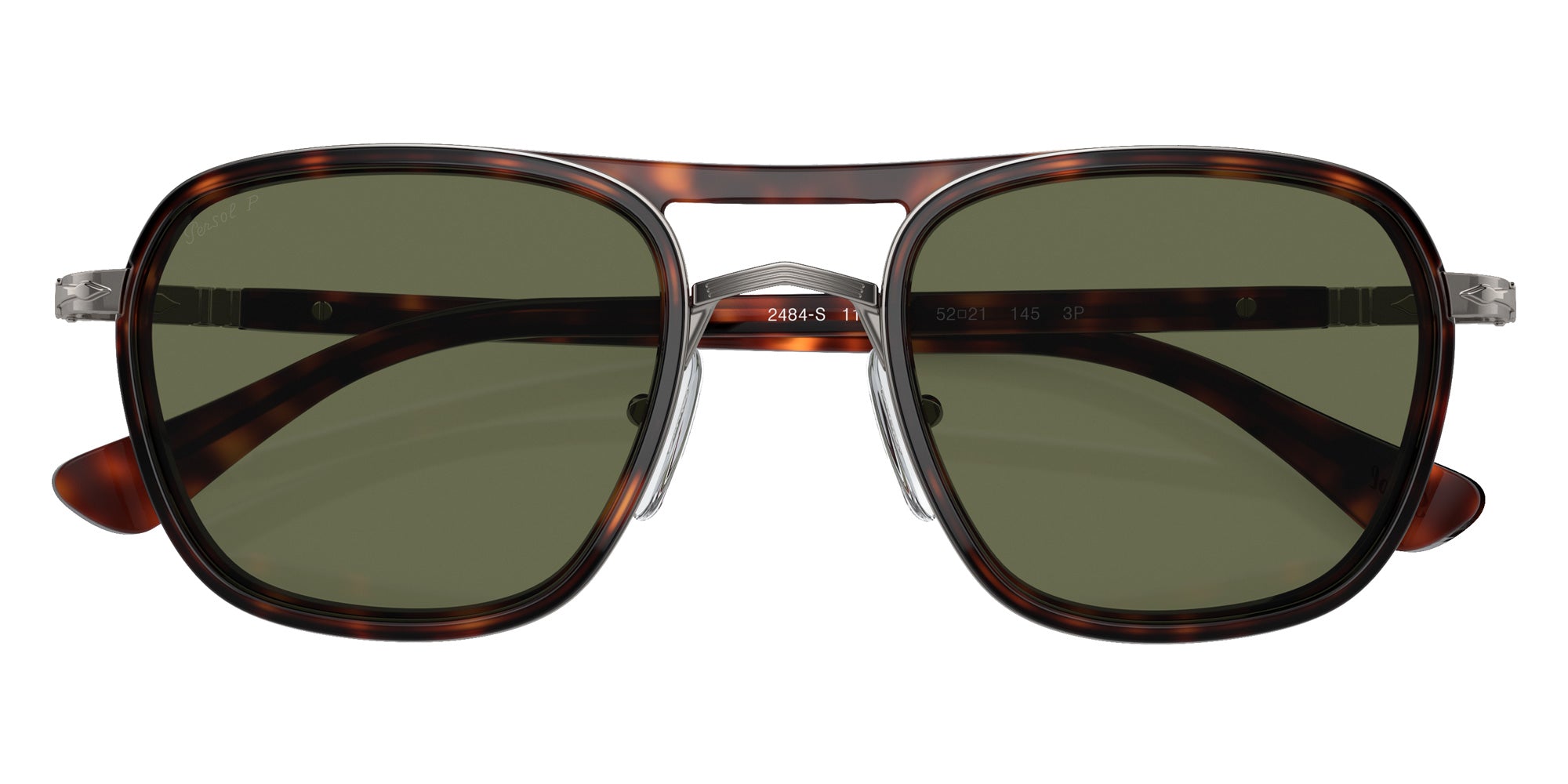 Persol PO2484S 114458 50 - Gunmetal/Havana / Green Polarized #id:po2484s114458_s:102125