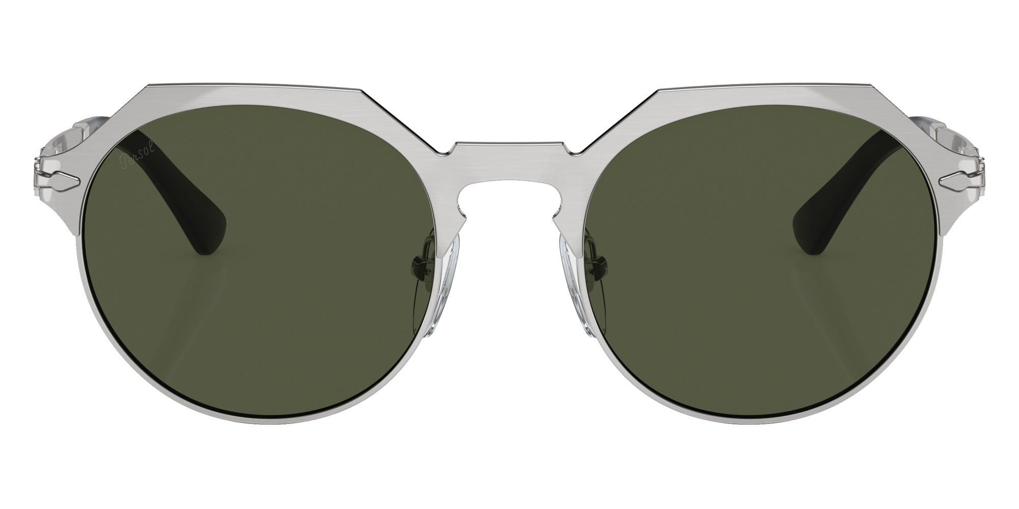 Persol PO2488S 111431 48 - Brushed Silver / Green #id:po2488s111431_s:100100