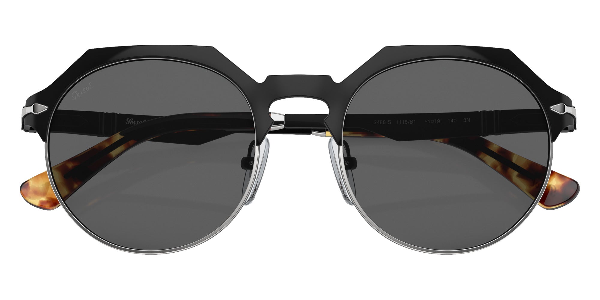 Persol PO2488S 1118B1 51 - Black / Dark Gray #id:po2488s1118b1_s:102125