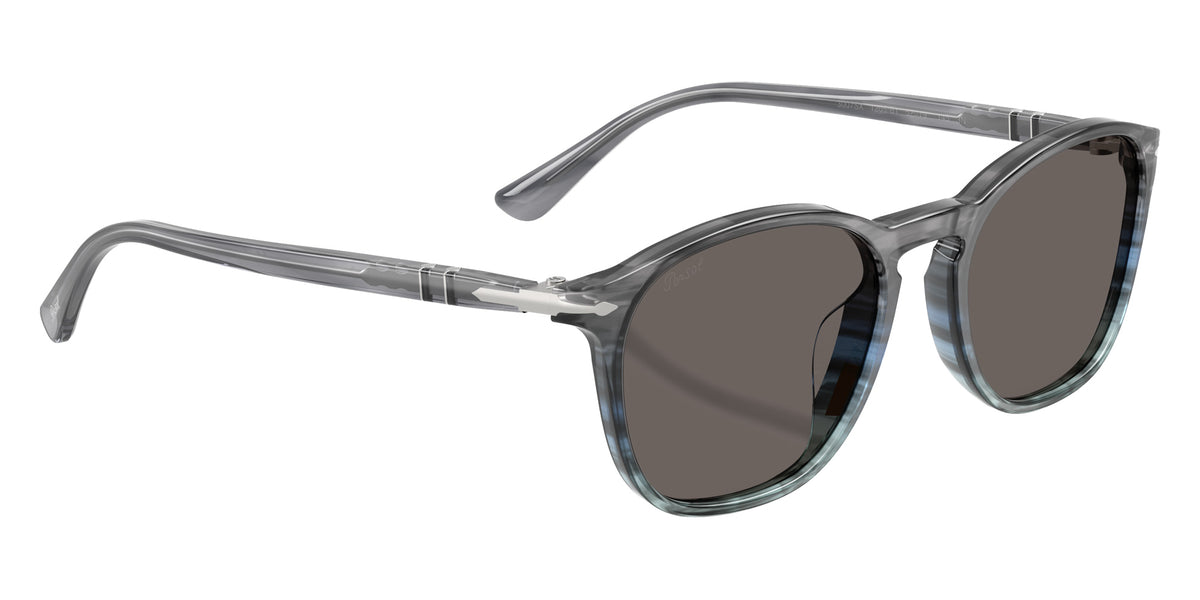 Persol PO3007SX 1205B1 50 - Gradient Stripped Gray Blue / Dark Gray #id:po3007sx1205b1_s:100120