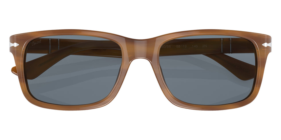 Persol PO3048S 960/56 58 - Striped Brown / Light Blue #id:po3048s96056_s:100120
