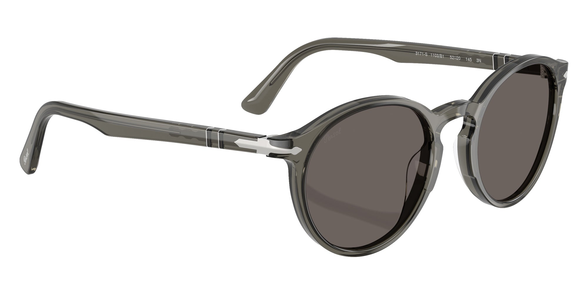 Persol PO3171S 1103B1 52 - Taupe Gray Transparent / Dark Gray #id:po3171s1103b1_s:100120