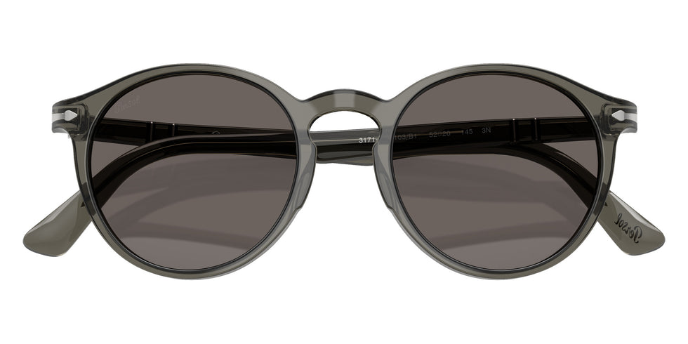 Persol PO3171S 1103B1 52 - Taupe Gray Transparent / Dark Gray #id:po3171s1103b1_s:100125