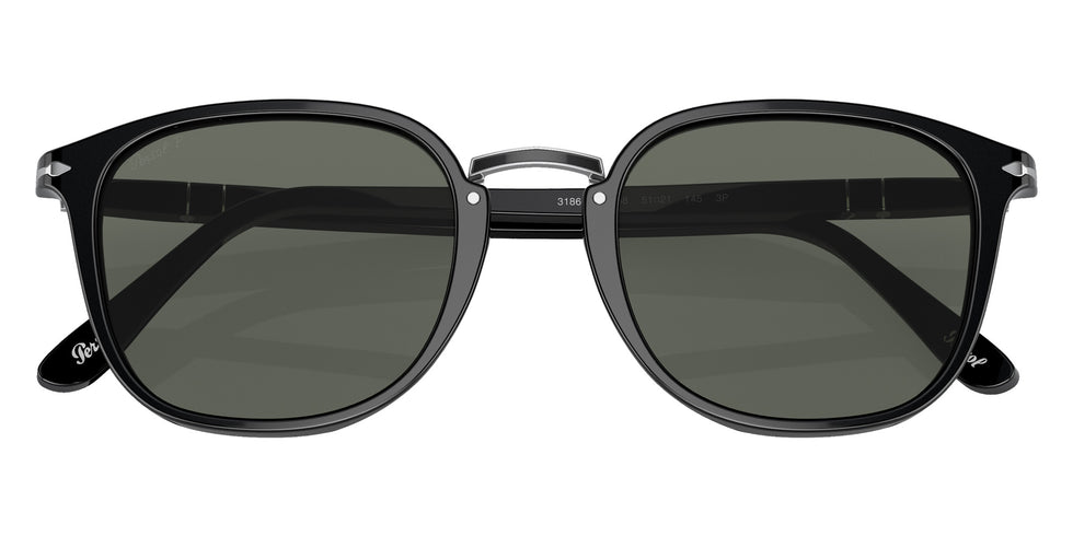 Persol PO3186S 95/58 53 - Black / Green Polarized #id:po3186s9558_s:104120