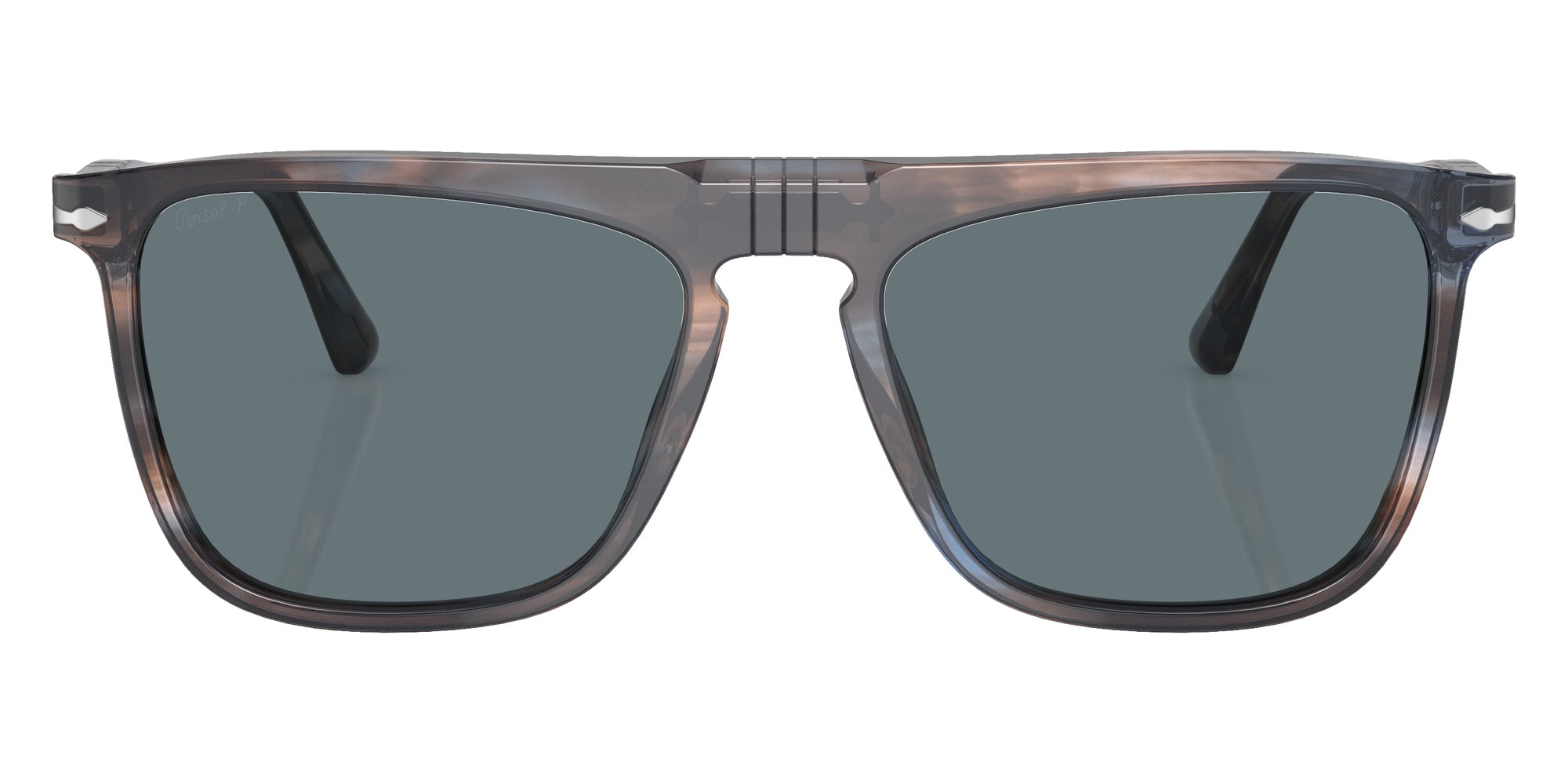 Persol PO3225S 11553R 56 - Striped Blue / Dark Blue Polarized + AR #id:po3225s11553r_s:100100