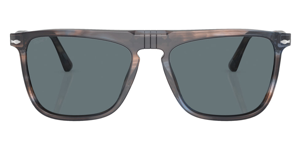 Persol PO3225S 11553R 56 - Striped Blue / Dark Blue Polarized + AR #id:po3225s11553r_s:100100