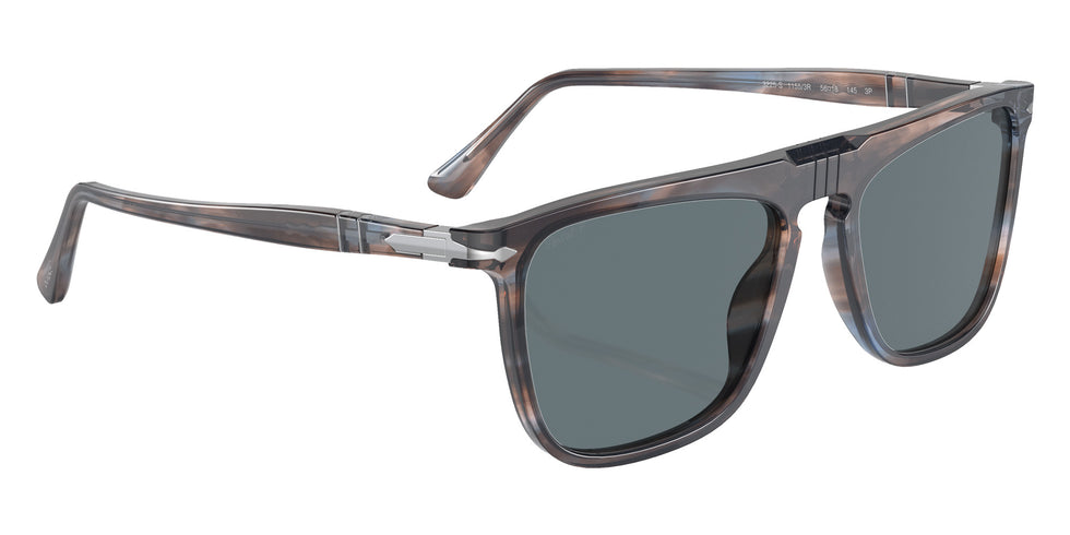 Persol PO3225S 11553R 56 - Striped Blue / Dark Blue Polarized + AR #id:po3225s11553r_s:100120