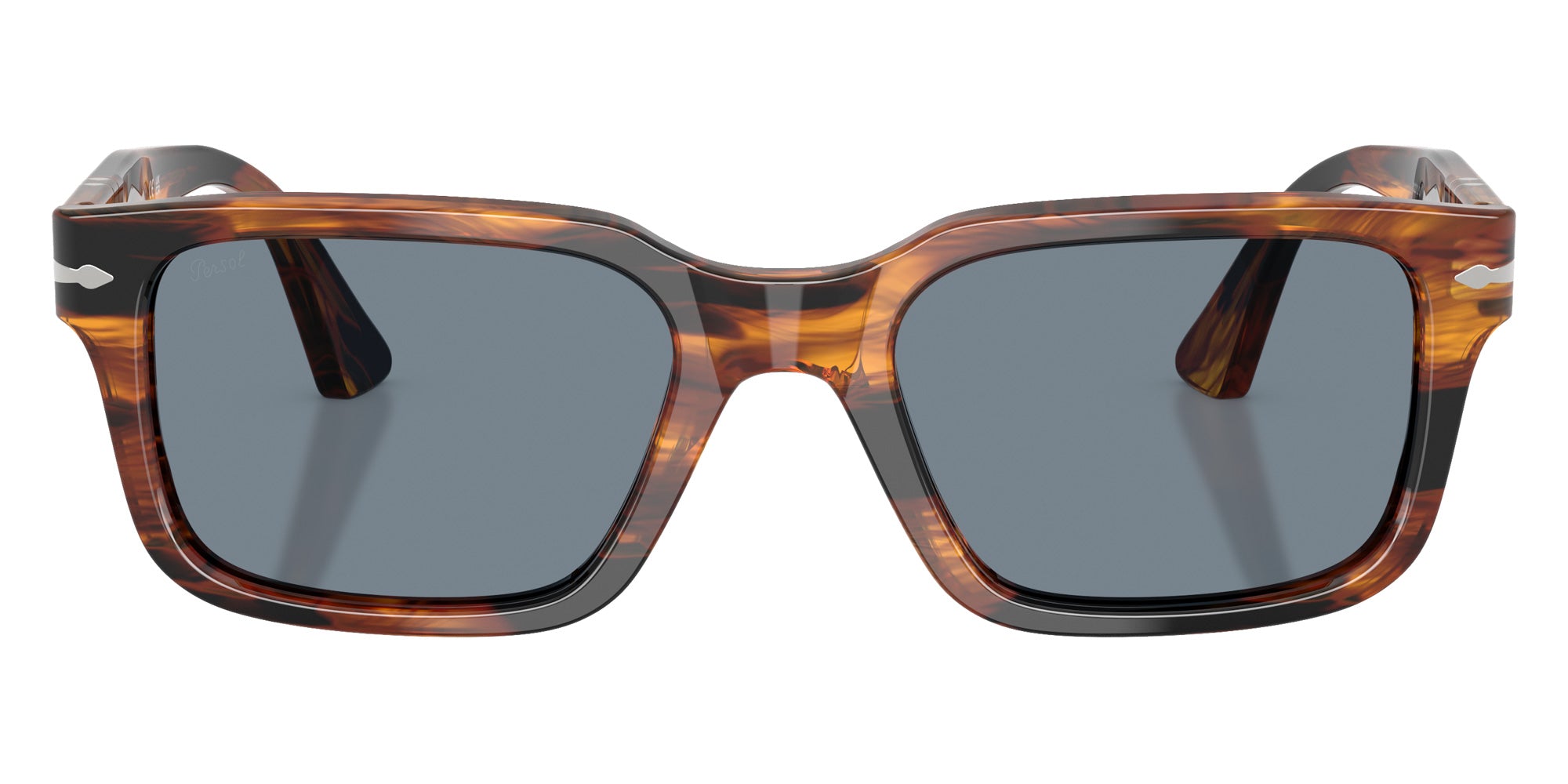 Persol PO3272S 123556 55 - Striped Black & Brown / Light Blue #id:po3272s123556_s:104100