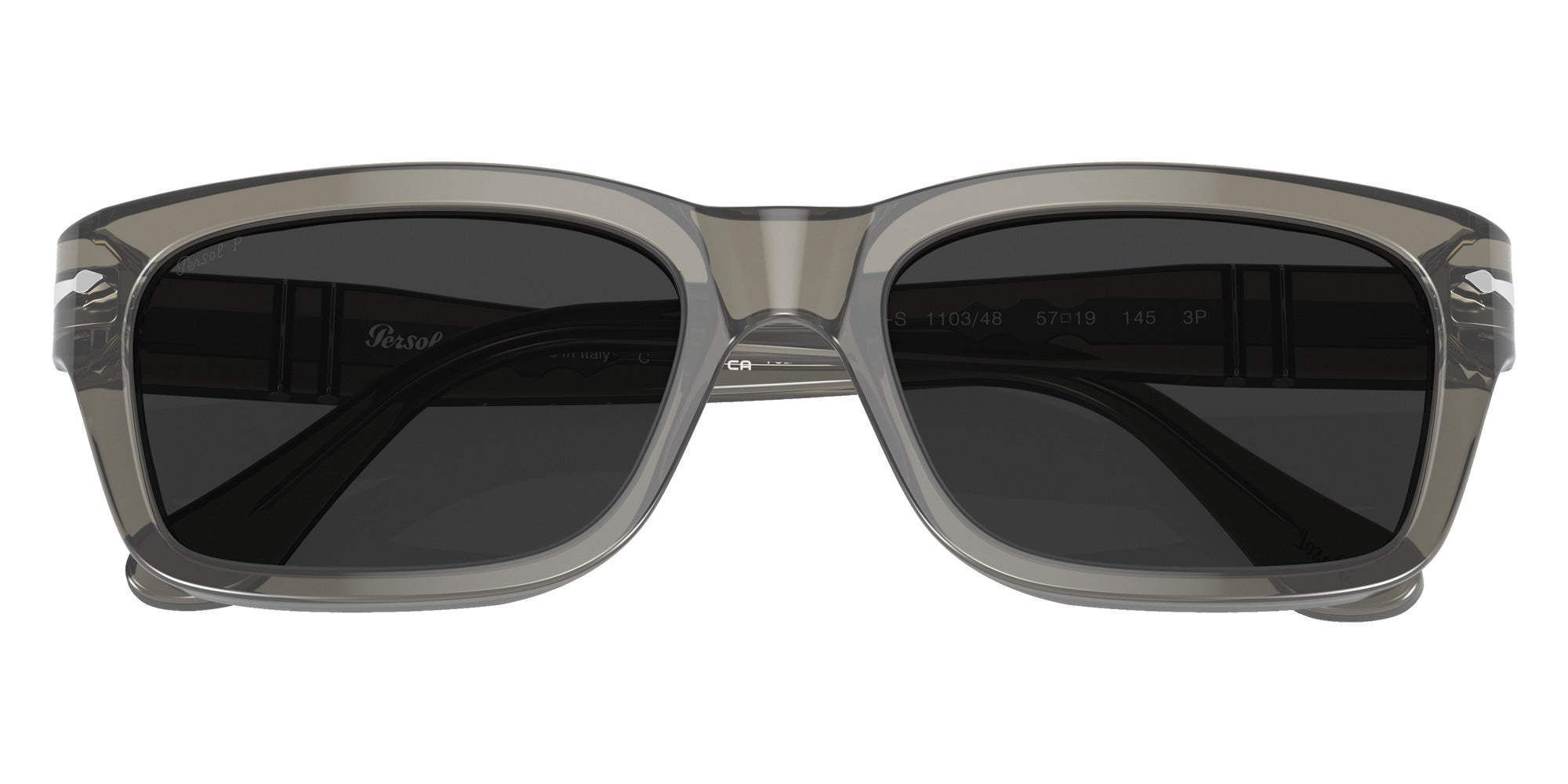 Persol PO3301S 110348 57 - Opal Smoke / Dark Gray Polarized #id:po3301s110348_s:100120