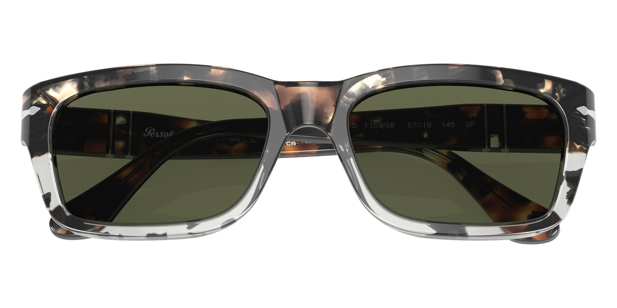 Persol PO3301S 115958 54 - Brown Cut Gray Tortoise / Green Polarized #id:po3301s115958_s:100125
