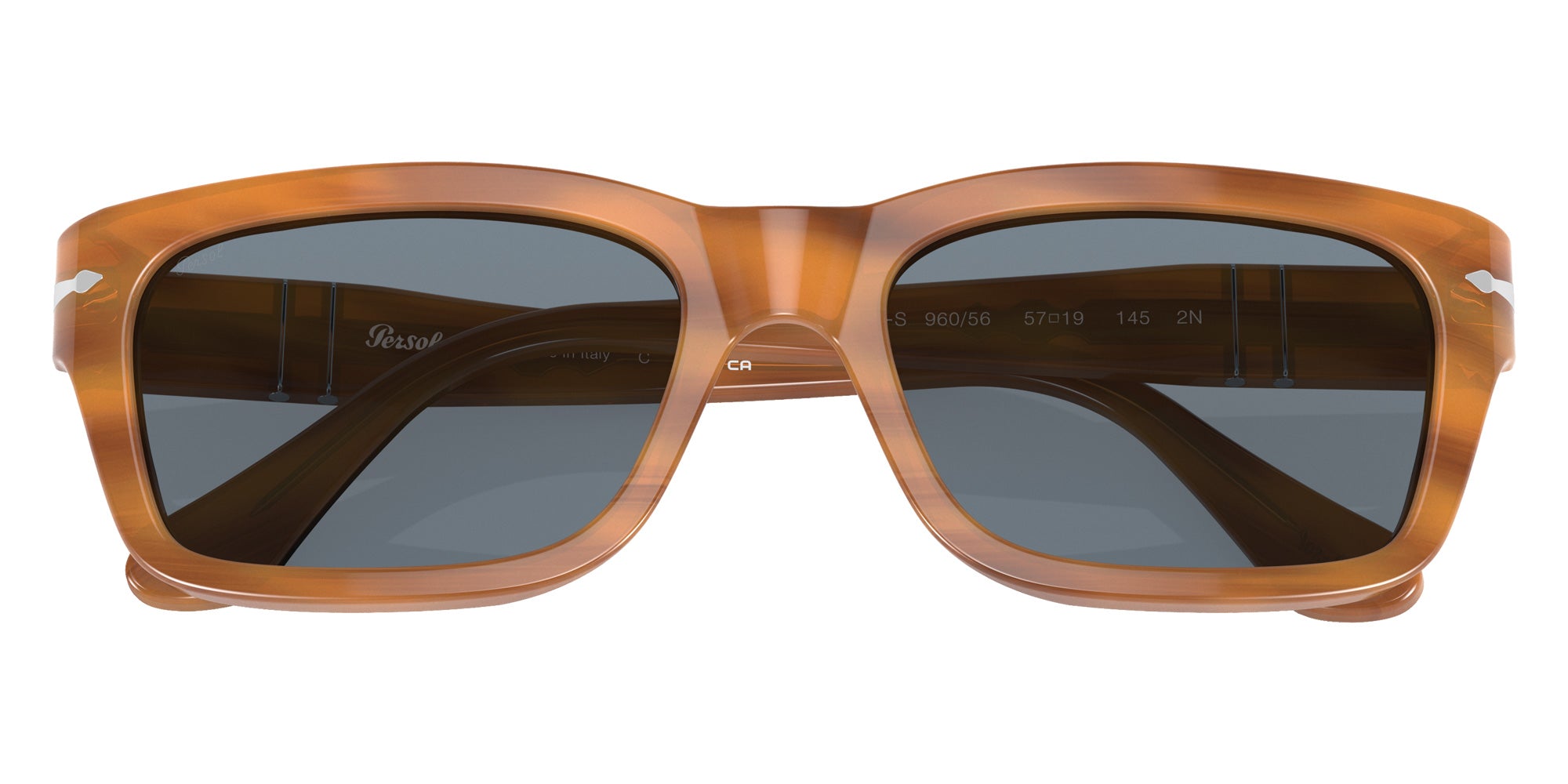 Persol PO3301S 960/56 57 - Striped Brown / Blue #id:po3301s96056_s:100120