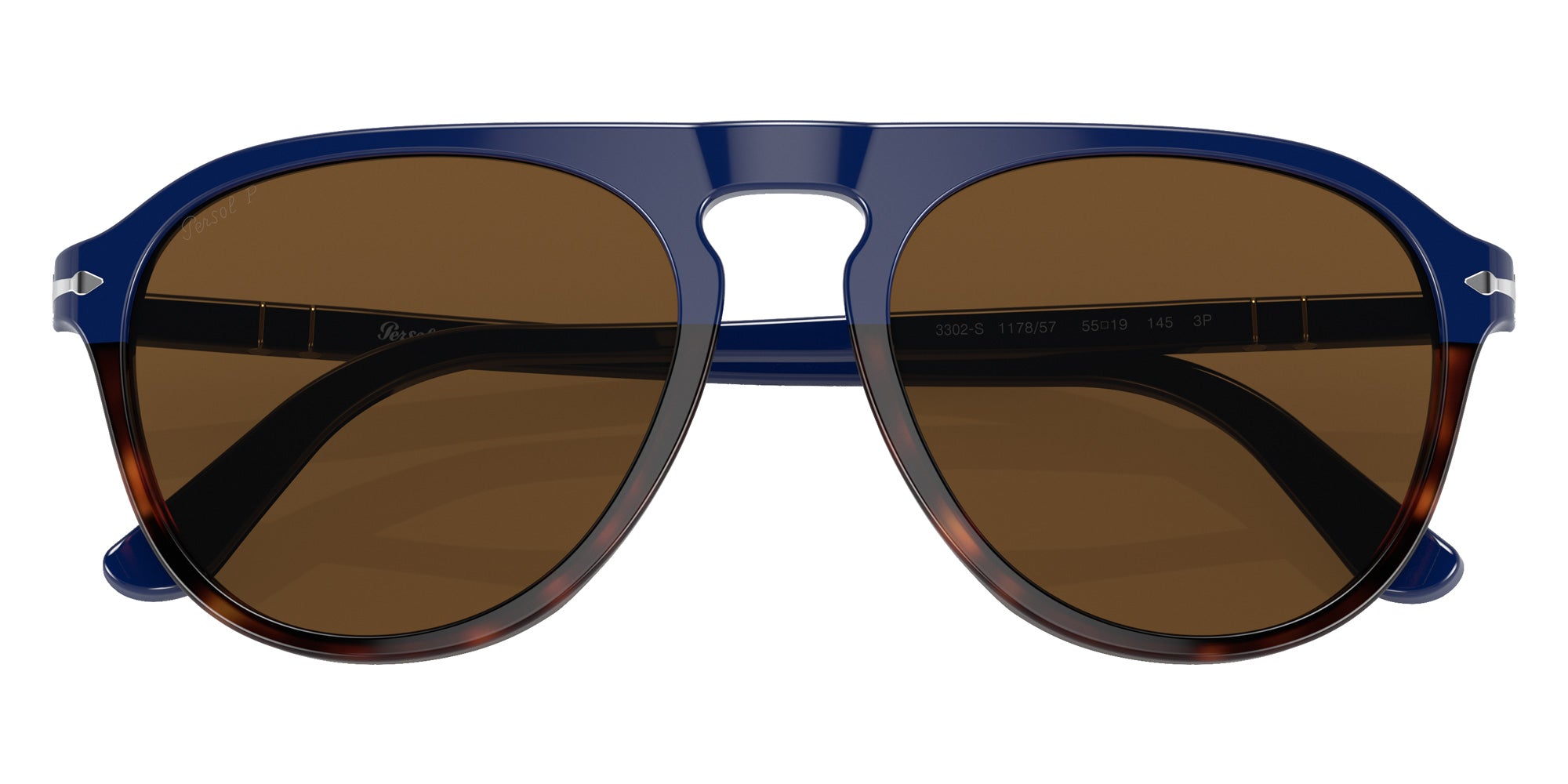 Persol PO3302S 117857 55 - Blue / Brown Polarized #id:po3302s117857_s:104120