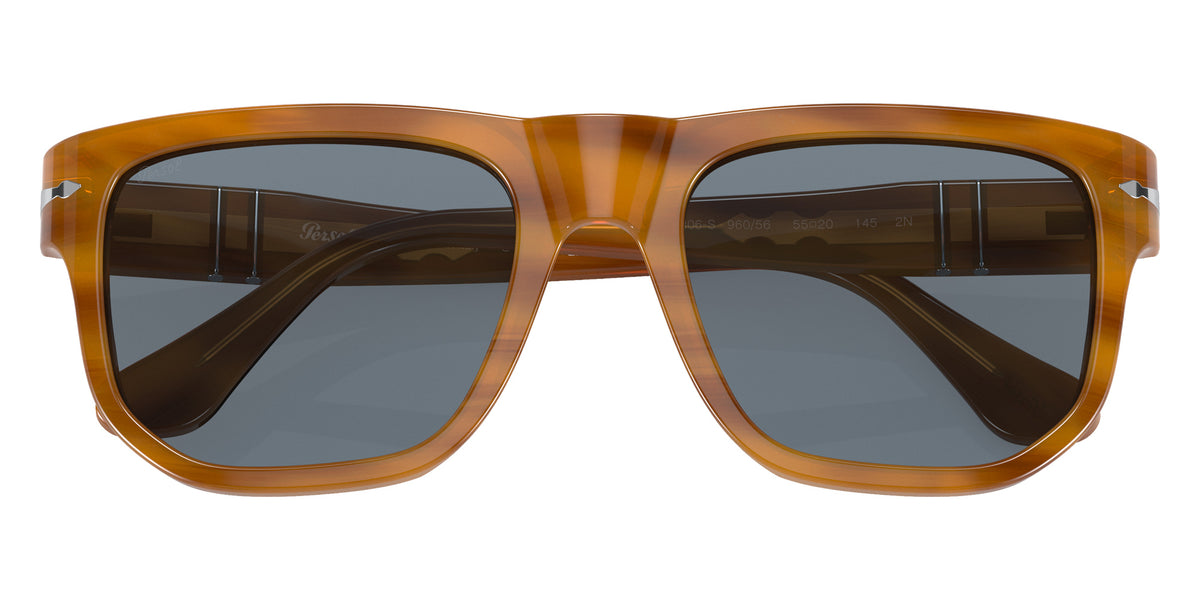 Persol PO3306S 960/56 52 - Striped Brown / Light Blue #id:po3306s96056_s:102120